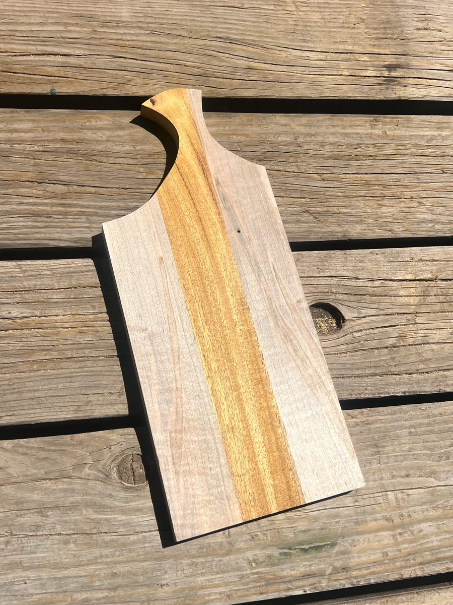 Custom Cutting Board — handcrafted wood with handle